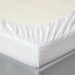 Charms Trend Modern Stripe White Fitted Sheet 30cm / 12” Deep Easy Care Bedding Poly Cotton Bed Sheets
