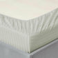 Charms Trend Modern Stripe White Fitted Sheet 30cm / 12” Deep Easy Care Bedding Poly Cotton Bed Sheets