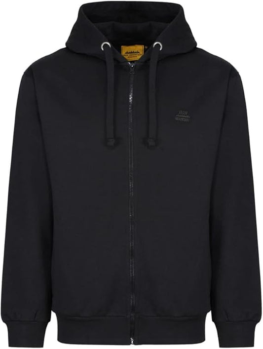 Mens Reclaimed Yarn Eco Friendly Anti Pil Soft Fleece Flexible Comfortable Workwear Zip Hooded Hoodie Top Sweatshirt