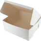 Bakery Box, 7" x 7", White Folding Box For Cake, Cookies, Sandwiches, Cake Slices, Pastries, Take Aways, And Soaps, Gift Boxes - 10 Pack