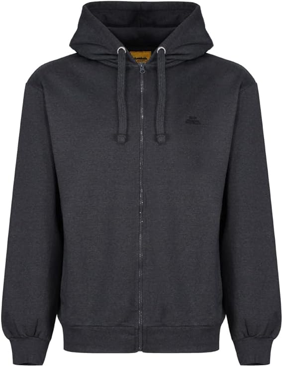 Mens Reclaimed Yarn Eco Friendly Anti Pil Soft Fleece Flexible Comfortable Workwear Zip Hooded Hoodie Top Sweatshirt