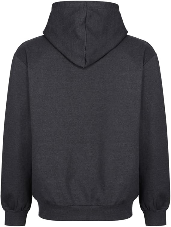Mens Reclaimed Yarn Eco Friendly Anti Pil Soft Fleece Flexible Comfortable Workwear Zip Hooded Hoodie Top Sweatshirt