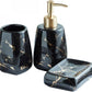 3/4/5 Pieces Modern Luxury Bathroom Accessories Set Marble Pattern Ceramics Bathroom Sets Accessories for Home, Apartment, Dormitory