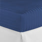 Charms Trend Modern Stripe White Fitted Sheet 30cm / 12” Deep Easy Care Bedding Poly Cotton Bed Sheets