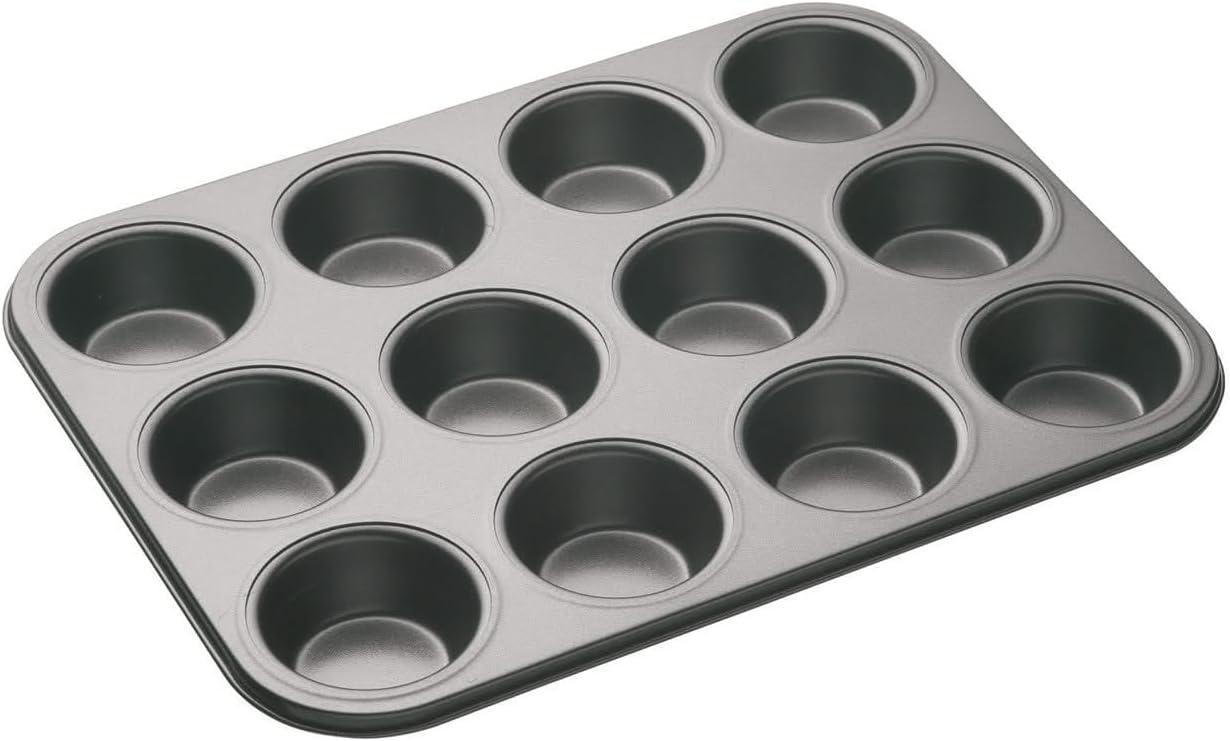 Home Baking Cupcake Tray Cake Muffin Tray 6 & 12 Slots 26cm x 18.5cm & 35cmx27cm