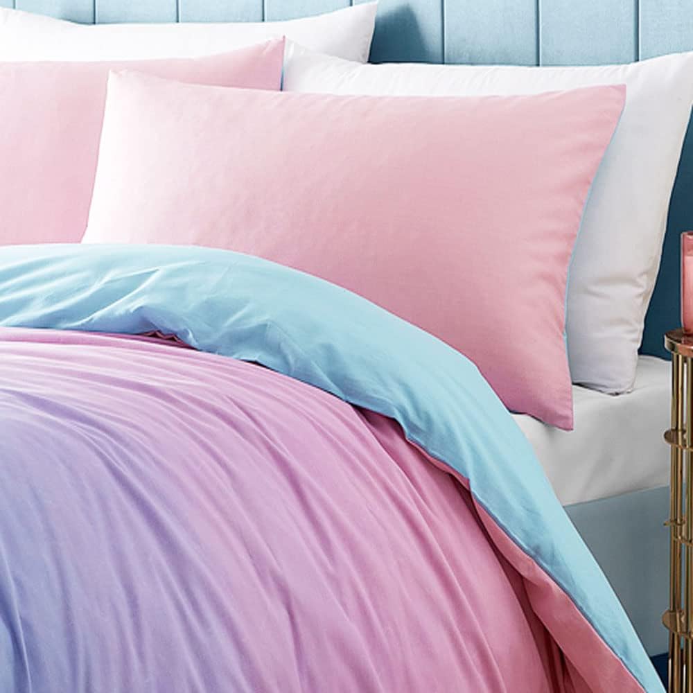 Juego de funda nórdica BEDDING Diseño degradado en colores pastel