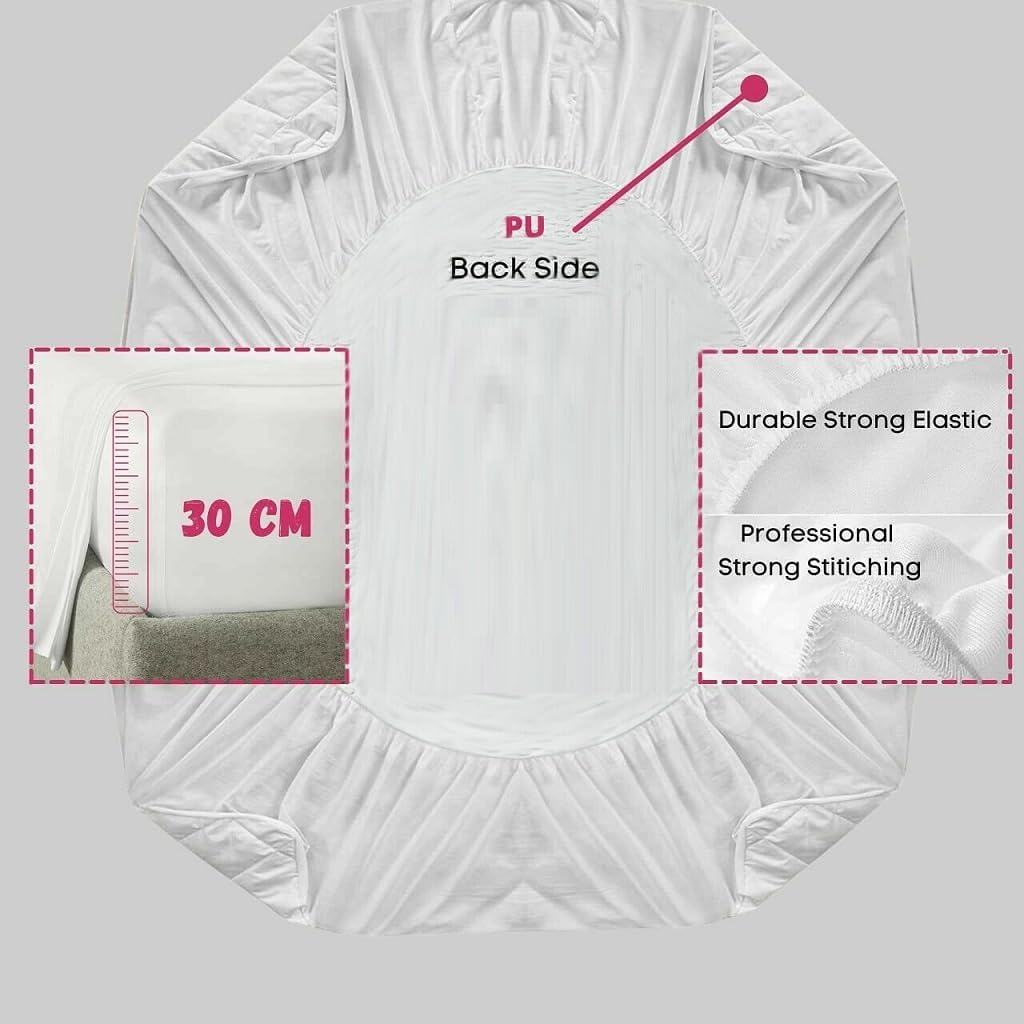 Charms Trend Jacquard Flower Terry Laminated Quilted Fitted Sheet Cover Mattress Protector Breathable Topper