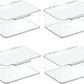 Set of 4 Storage Box with Lid – Practical Plastic Medicine Organiser – Stackable Storage Container for Serums, Oils, Cosmetics and More – Clear