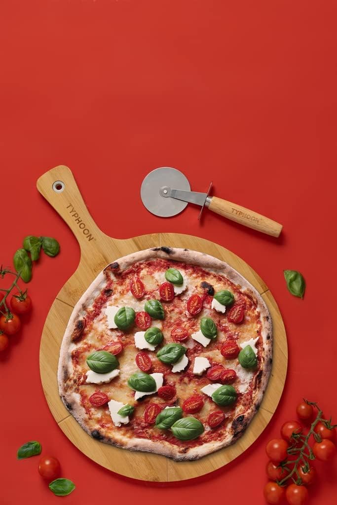 Typhoon World Foods Pizza Board & Cutter Set