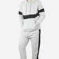Mens Tracksuit Set Full Sleeve Fleece Hoodie Jacket Top Bottoms Jogging Joggers for Men Contrast Panel Tracksuit Sets Gym Exercise Running Sport Activewear