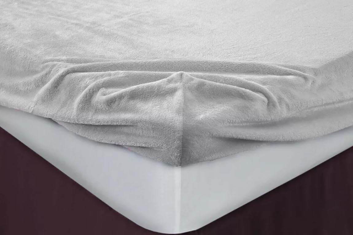 Luxury Coral Fleece Thermal Fitted Sheet, Soft Cosy & Extra Warm Polycotton Teddy Fleece Bed Sheet, Easy Care Deep Pocket 30cm Non-Allergic Microfibre Bottom Sheet