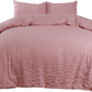 Seersucker Duvet Cover with Pillow Case Luxury Bedding Set