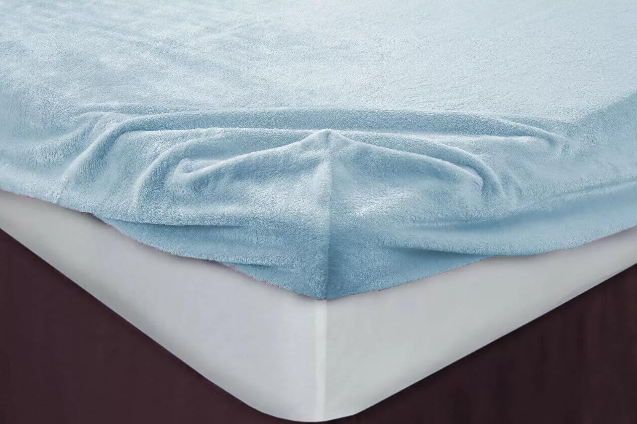 Luxury Coral Fleece Thermal Fitted Sheet, Soft Cosy & Extra Warm Polycotton Teddy Fleece Bed Sheet, Easy Care Deep Pocket 30cm Non-Allergic Microfibre Bottom Sheet