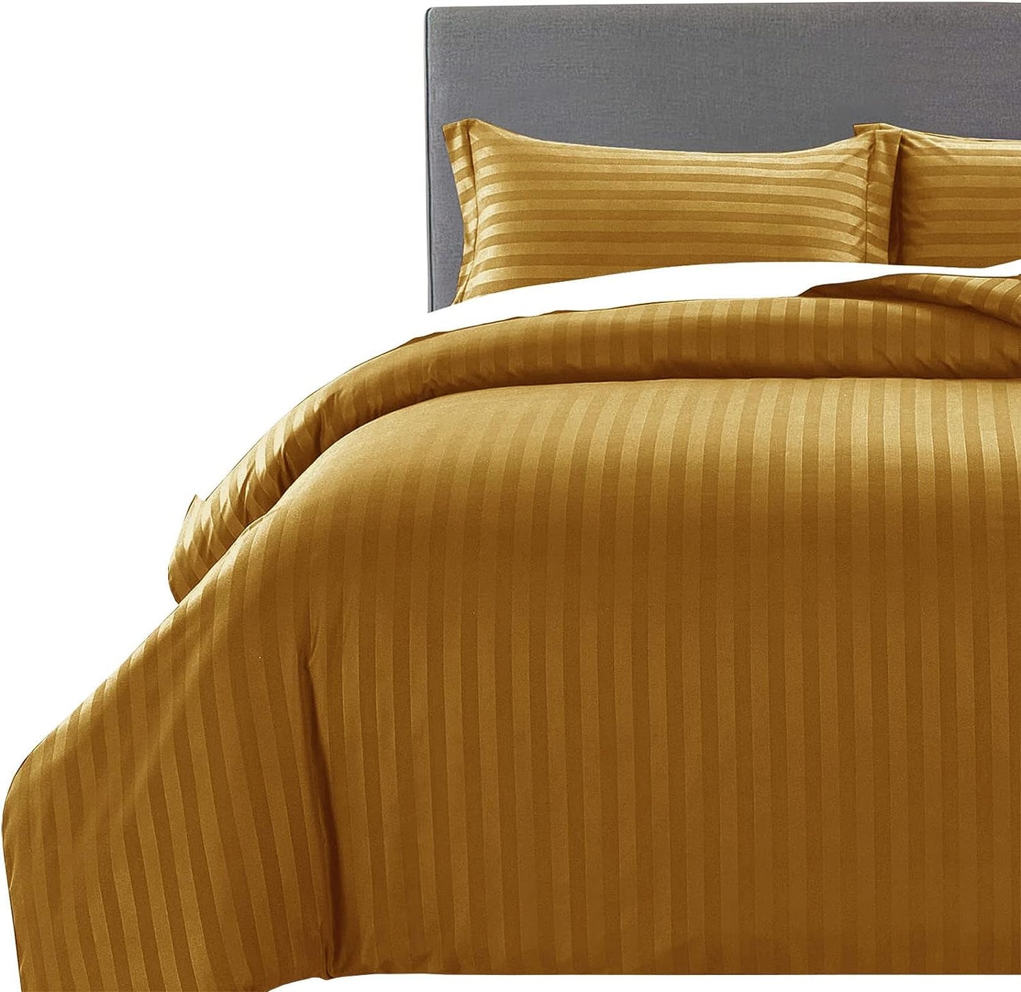 Duvet Cover Set Hotel Quality Stripes Satin