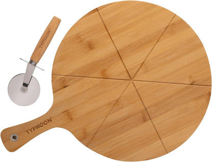 Typhoon World Foods Pizza Board & Cutter Set