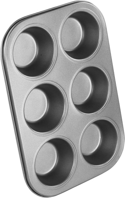 Home Baking Cupcake Tray Cake Muffin Tray 6 & 12 Slots 26cm x 18.5cm & 35cmx27cm