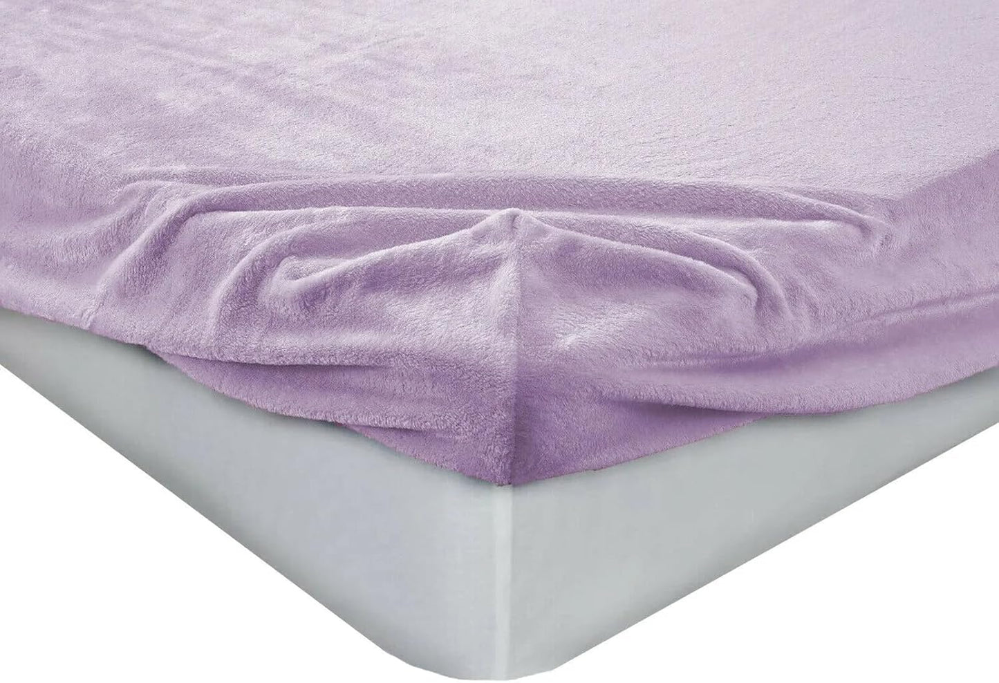 Luxury Coral Fleece Thermal Fitted Sheet, Soft Cosy & Extra Warm Polycotton Teddy Fleece Bed Sheet, Easy Care Deep Pocket 30cm Non-Allergic Microfibre Bottom Sheet