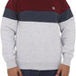 Men's Fleece Crew Neck Sweatshirt Pullovers Long Sleeve Jumper, Unisex Sweater