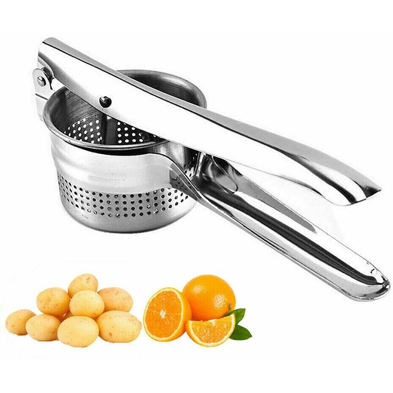 Heavy Duty Steel Potato Ricer Masher Juicer Vegetable Fruit Press Maker.