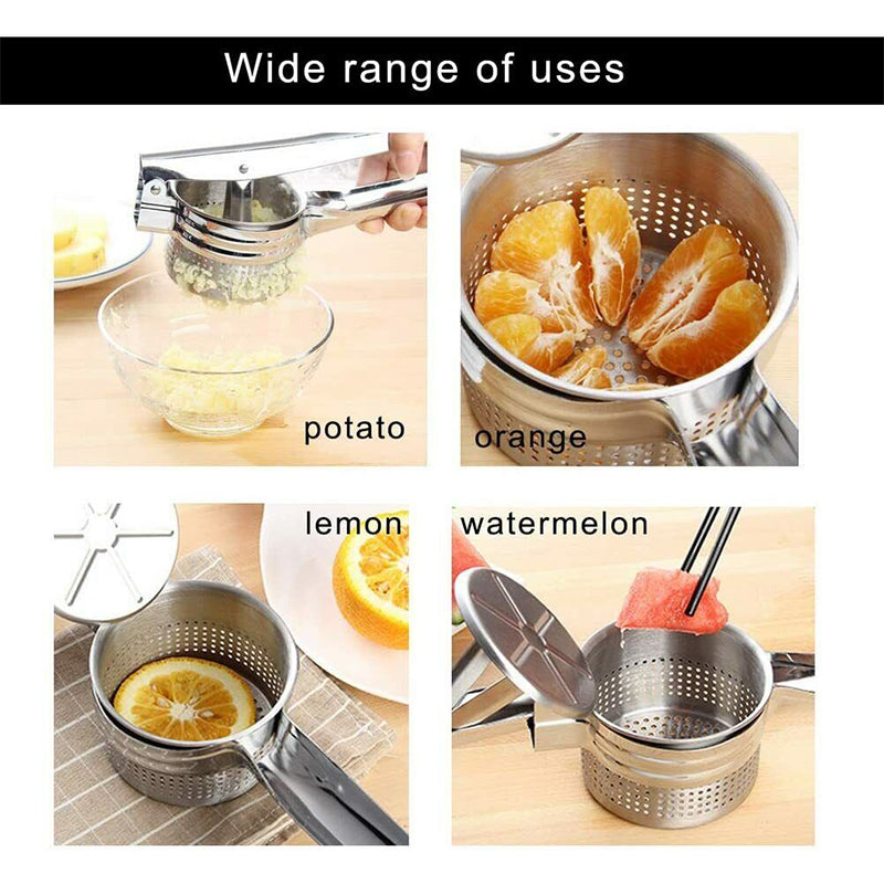 Heavy Duty Steel Potato Ricer Masher Juicer Vegetable Fruit Press Maker.