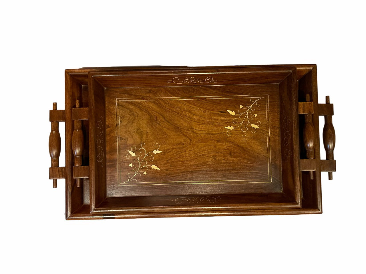 Butler Wooden Serving Tray Set