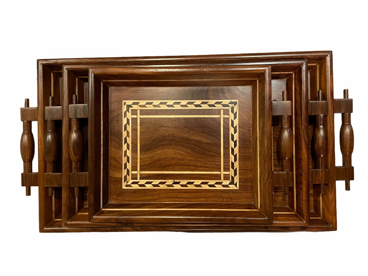 Butler Wooden Serving Tray Set