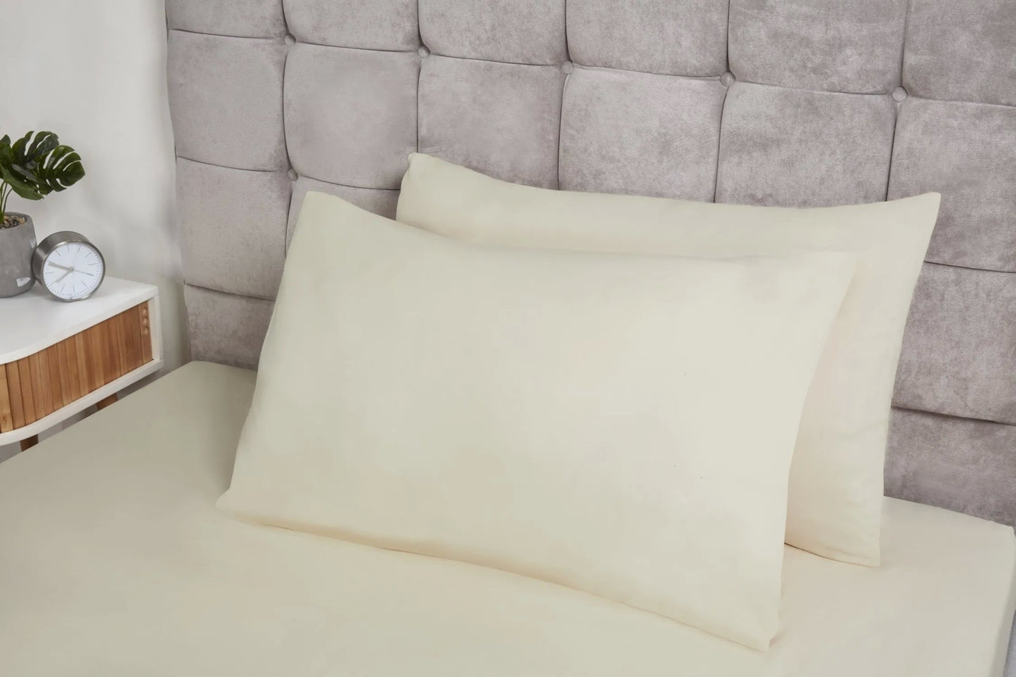 Pillow Cases 2 Pack - Brushed Microfiber Pillowcase with Envelope Closure, 50x75 cm