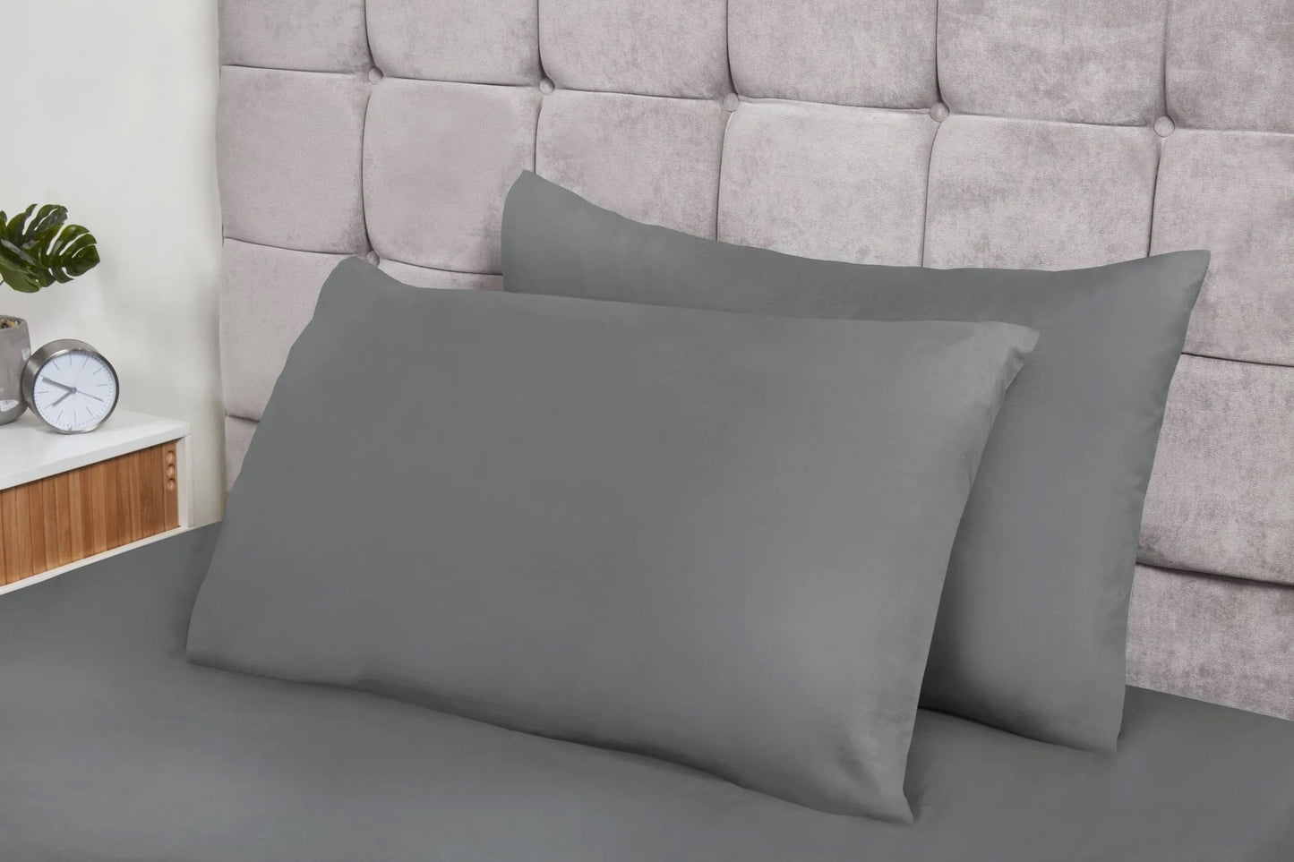 Pillow Cases 2 Pack - Brushed Microfiber Pillowcase with Envelope Closure, 50x75 cm