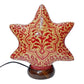 Camel Skin Lamp Star Shape/Hand Painted & Hand Made Lamp/Camel Skin Lamp /(11 inch)