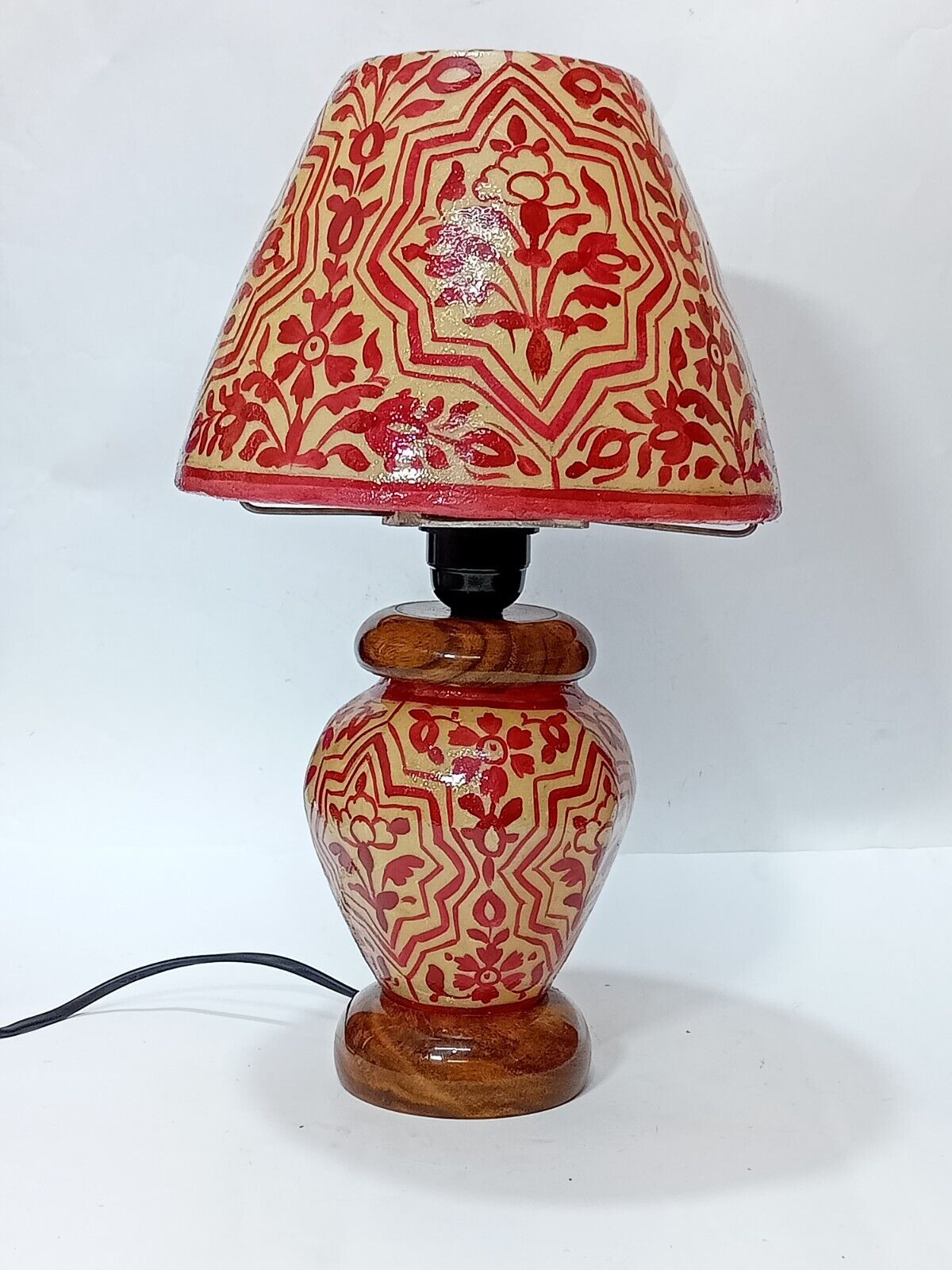 Camel Skin Lamp Shade/Hand Painted & Hand Made Lamp/Camel Skin Lamp /(15 inch)