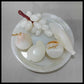 Onyx Fruit Set/Pakistani Handcrafted Marble Fruit Set/For Homedecor/6 inches