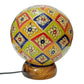 Camel Skin Lamp Round Shape/Hand Painted & Hand Made Lamp/Camel Skin Lamp /(8 inch)