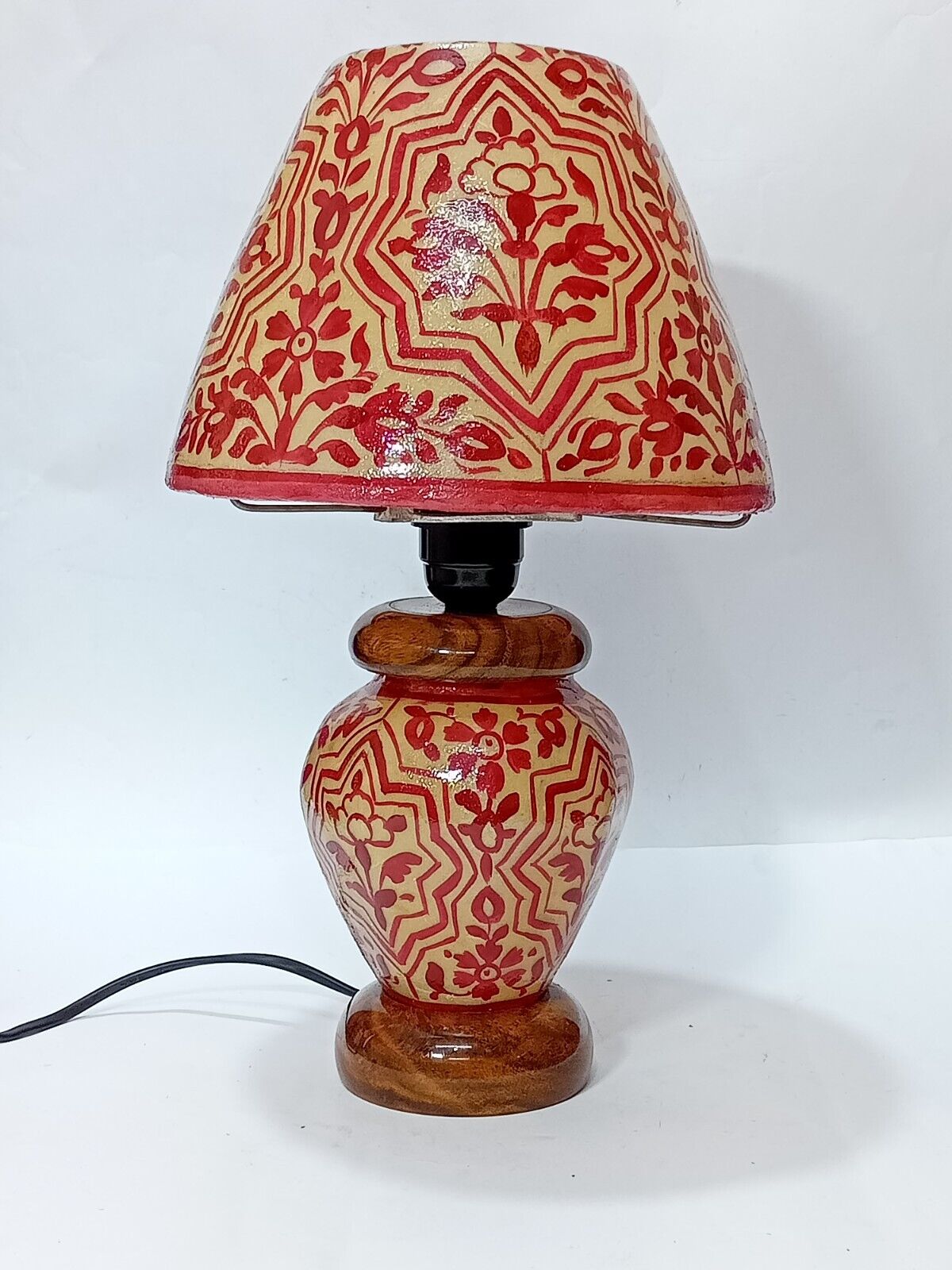 Camel Skin Lamp Shade/Hand Painted & Hand Made Lamp/Camel Skin Lamp /(15 inch)