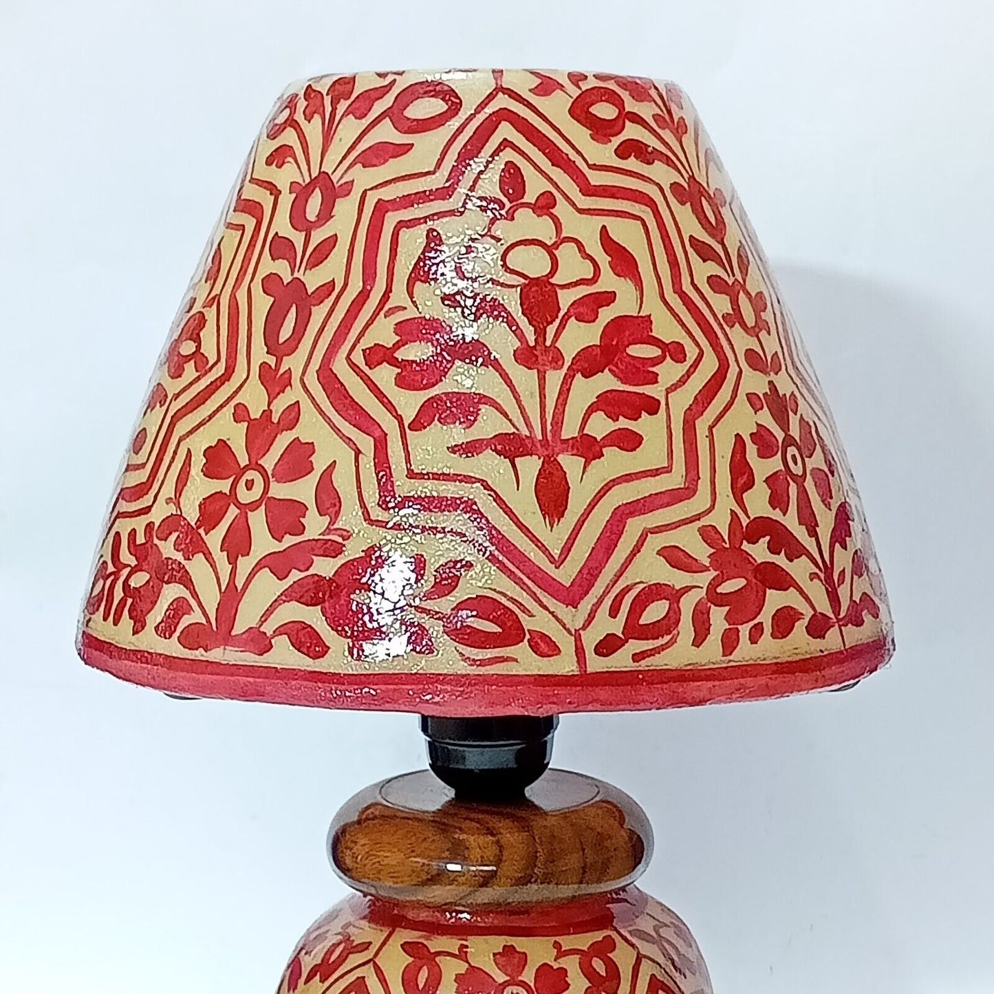 Camel Skin Lamp Shade/Hand Painted & Hand Made Lamp/Camel Skin Lamp /(15 inch)