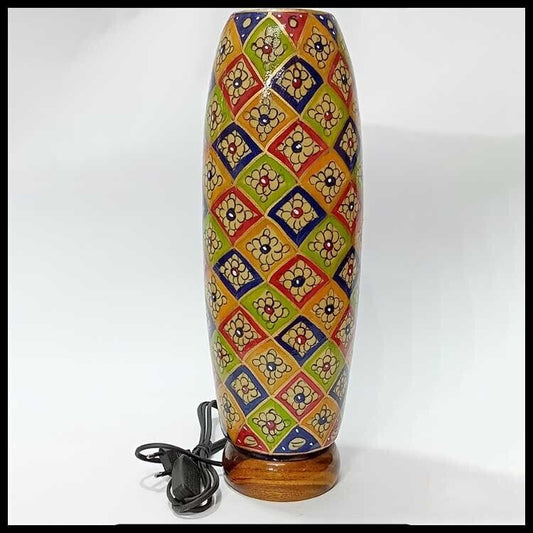 Camel Skin Lamp Bottle Shape/Hand Painted & Hand Made Lamp/Camel Skin Lamp /(40 cm)