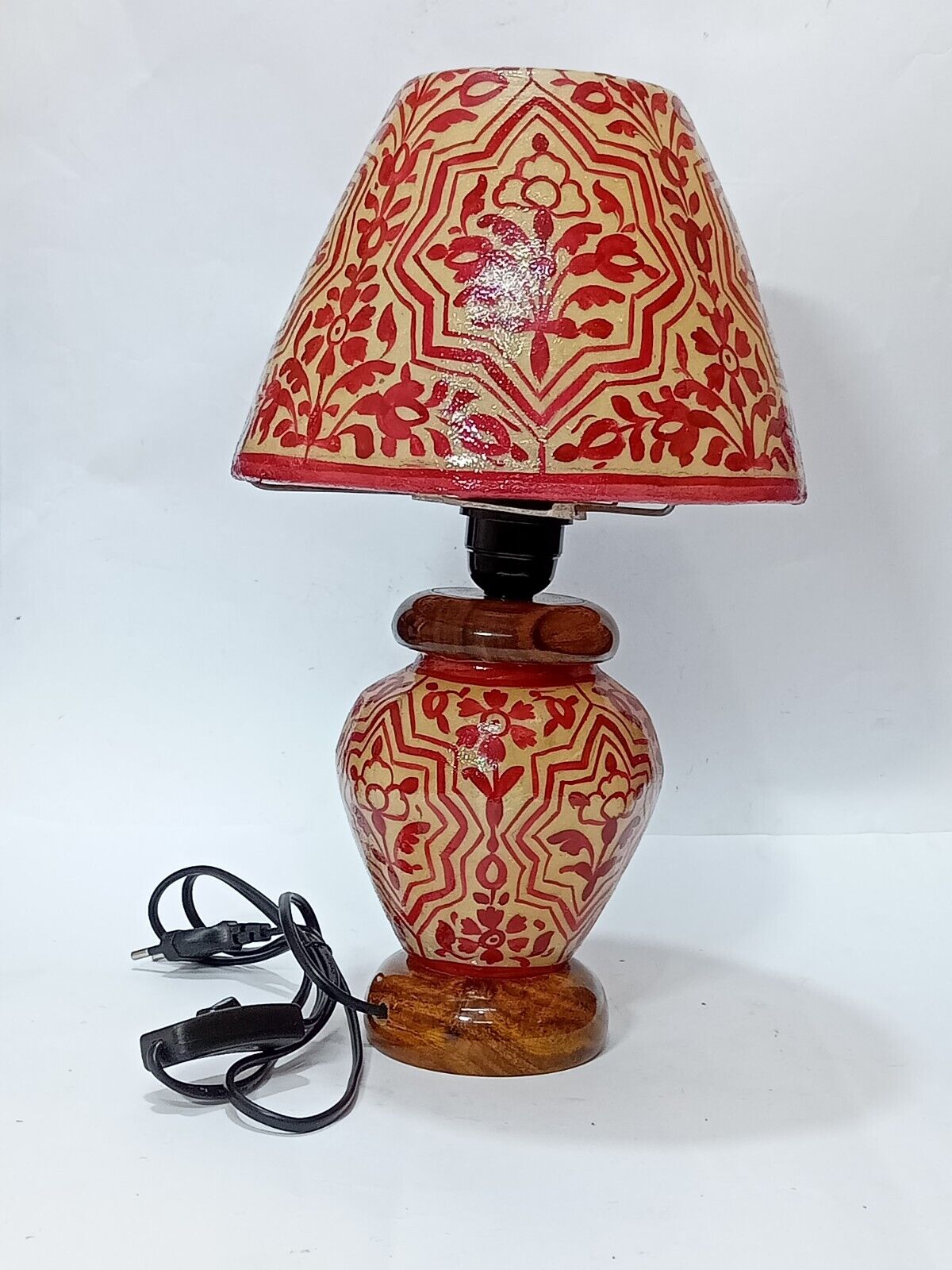 Camel Skin Lamp Shade/Hand Painted & Hand Made Lamp/Camel Skin Lamp /(15 inch)