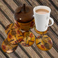 Handmade Wood Tea coasters set of 6