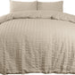 Seersucker Duvet Cover with Pillow Case Luxury Bedding Set