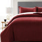 Duvet Cover Set Hotel Quality Stripes Satin
