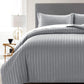 Duvet Cover Set Hotel Quality Stripes Satin